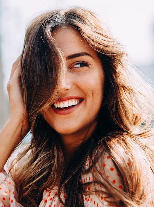 woman with a beautiful smile